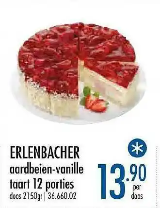Erlenbacher Aardbeien Vanille Taart