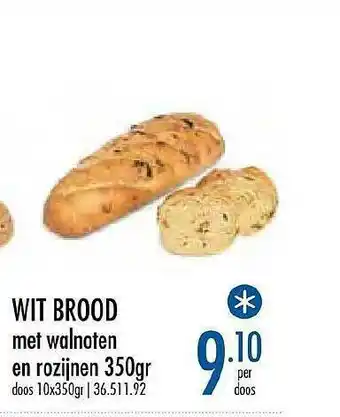 Wit Brood Met Walnoten En Rozijnen