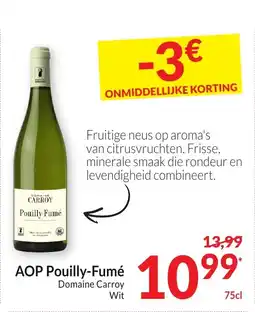 Intermarché AOP Pouilly Fumé aanbieding