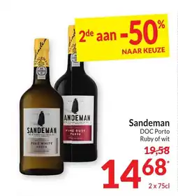 Intermarché Sandeman DOC Porto Ruby of wit aanbieding