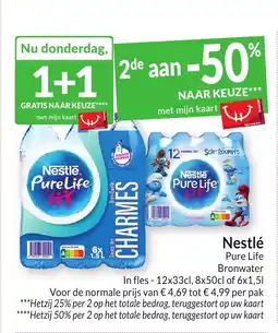 Intermarché Nestle purelife bronwater aanbieding