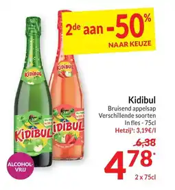 Intermarché Kidibul Bruisend appelsap aanbieding