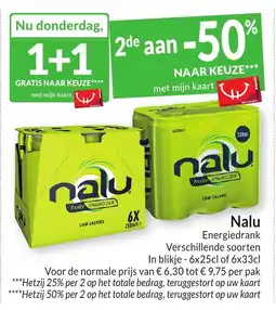 Intermarché Nalu Energiedrank aanbieding