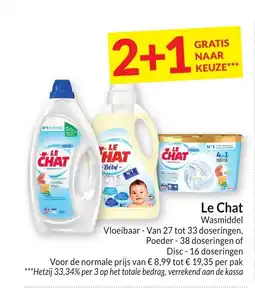 Intermarché Le Chat Wasmiddel aanbieding
