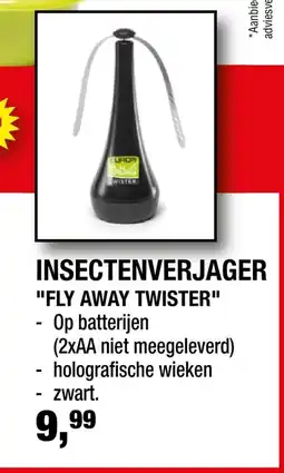 Hubo Insectenverjager "fly away twister" aanbieding