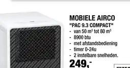 Hubo Mobiele airco "pac 9.3 compact" aanbieding