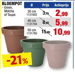 Hubo Bloempot aanbieding