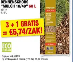 Hubo Dennenschors "mulch 10/40" 60 l aanbieding