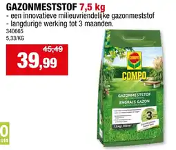 Hubo Gazonmeststof 7,5 kg aanbieding