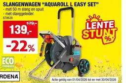 Hubo Slangenwagen "aquaroll l easy set" aanbieding