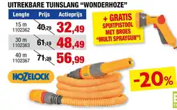 Hubo Uitrekbare tuinslang "wonderhoze" aanbieding