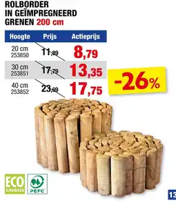 Hubo Rolborder in geïmpregneerd grenen aanbieding