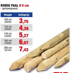 Hubo Ronde paal ø 6 cm aanbieding