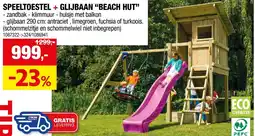 Hubo Speeltoestel + glijbaan "beach hut" aanbieding