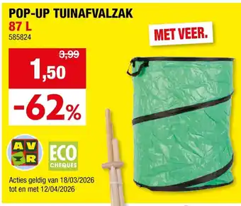 Hubo Pop-up tuinafvalzak aanbieding