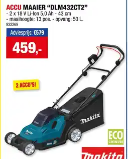 Hubo Accu maaier “dlm432ct2" aanbieding