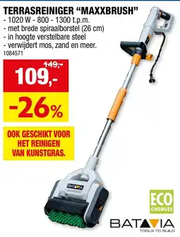 Hubo Terrasreiniger "maxxbrush" aanbieding