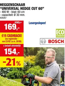Hubo Heggenschaar "universal hedge cut 60" aanbieding