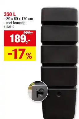 Hubo Regenton 350 L aanbieding