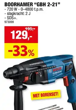 Hubo Boorhamer "gbh 2-21" aanbieding