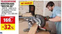 Hubo Telescopische verstekzaag "bes700-qs” aanbieding