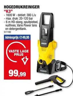 Hubo Hogedrukreiniger K3 aanbieding