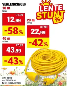 Hubo Verlengsnoer 40 m aanbieding