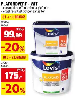 Hubo Plafondverf - wit aanbieding