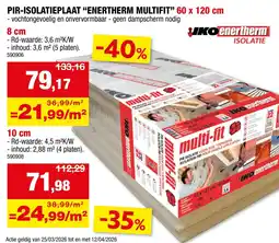 Hubo Pir-isolatieplaat “enertherm multifit" 6 0 x 120 cm aanbieding