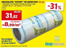 Hubo Dakisolatie "expert” spijkerflens 15 cm aanbieding