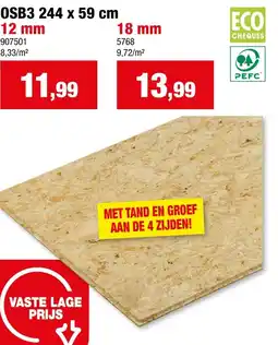 Hubo Osb 244 x 59 cm aanbieding