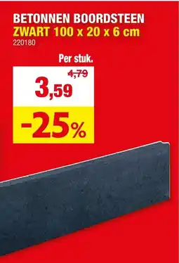 Hubo Betonnen boordsteen aanbieding