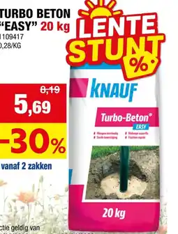 Hubo Turbo beton "easy" aanbieding