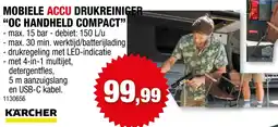 Hubo Mobiele accu drukreiniger "oc handheld compact" aanbieding