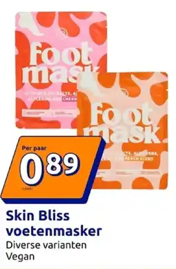 Action Skin Bliss voetenmasker aanbieding
