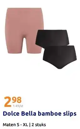 Action Dolce Bella bamboe slips aanbieding