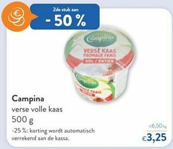 OKay Campina verse volle kaas aanbieding