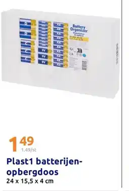 Action Plast1 batterijen- opbergdoos aanbieding