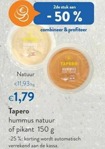 OKay Tapero hummus natuur aanbieding