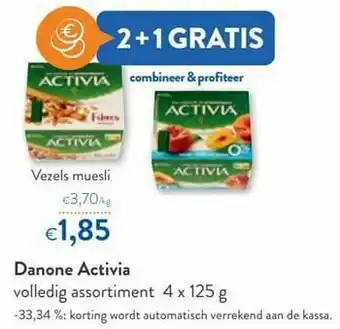 Danone activia vezels muesli