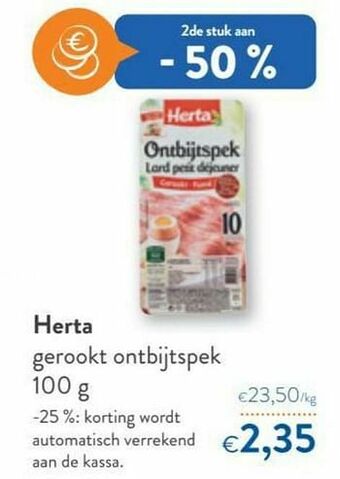 OKay Herta gerookt ontbijtspek aanbieding