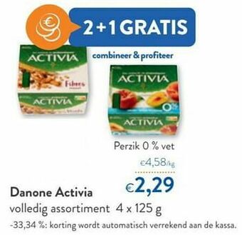 Danone activia perzik 0% vet
