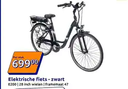 Action Elektrische fiets - zwart aanbieding