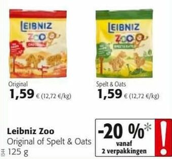 Colruyt Leibniz zoo original of spelt + oats aanbieding