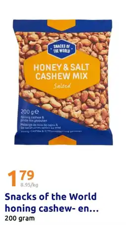 Action Snacks of the World honing cashew- en pindamix aanbieding