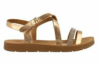 Super Cracks Sandaal Plat Dames - Rosegold