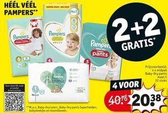 Kruidvat Midpak baby-dry pants maat 5 aanbieding