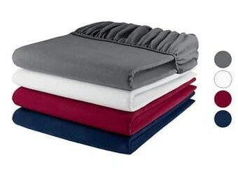 Lidl Livarno Home Flanellen hoeslaken, 180-200 x 200 cm aanbieding