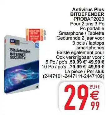 Antivirus plus bitdefender probap2023