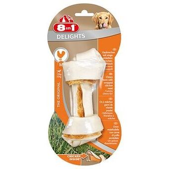 Zooplus 3x65g Delights Kauwbotten M 3 stuks 8in1 Hondensnacks aanbieding
